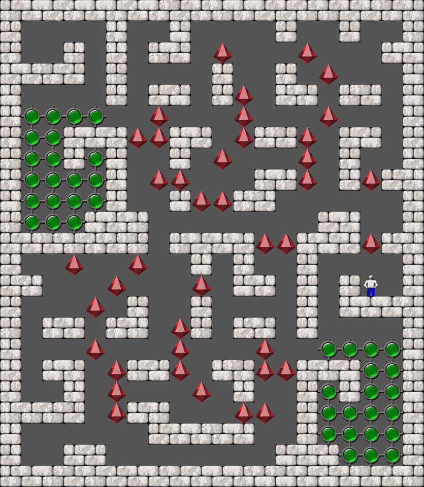 Sokoban Original 51-90 remodeled level 12